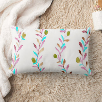 Multicolored leaves lumbar cushion