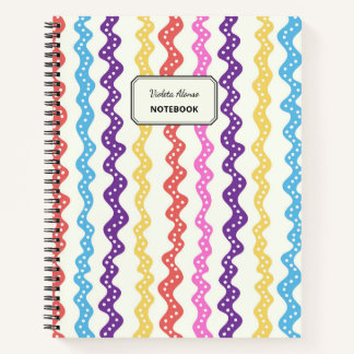 Multicolored lines notebook
