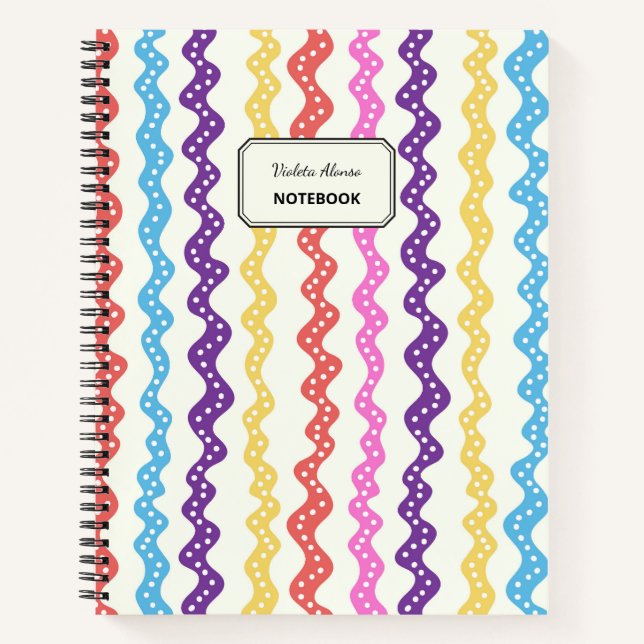 Multicolored lines notebook (Front)