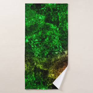 Multicolored marble in natural pattern, The mix o Bath Towel