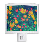 Multicolored meadow whimsical wild daisy flowers