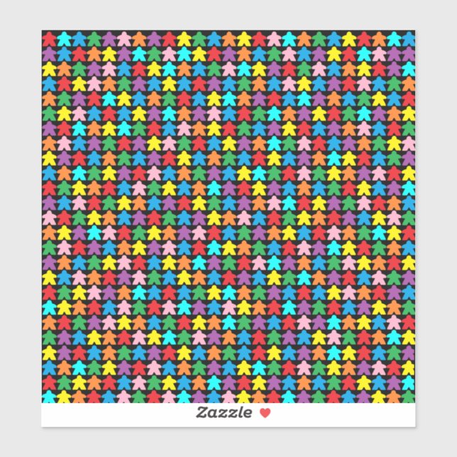Multicolored Meeples (Sheet)