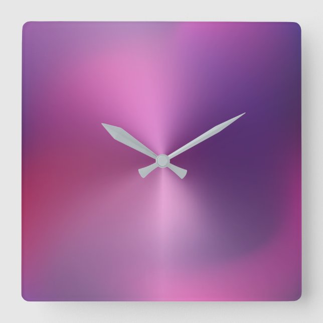 Multicolored Metallic Style Acrylic Wall Clock (Front)