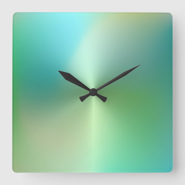 Multicolored Metallic Style Acrylic Wall Clock (Front)