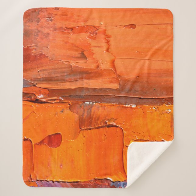 Multicolored oil paint texture. Abstract art backg Sherpa Blanket (Front)