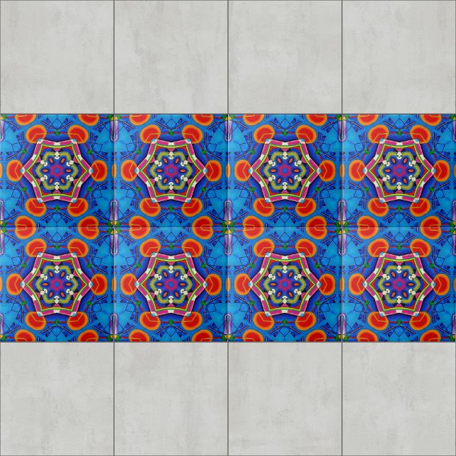 Multicolored oil painting kaleidoscope tile (Creator Uploaded)
