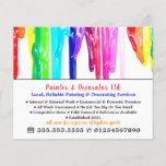 Multicolored Paint Drips, Painter & Decorator Flyer<br><div class="desc">Multicolored Paint Drips,  Painter & Decorator Advertising Flyer by The Business Card Store.</div>