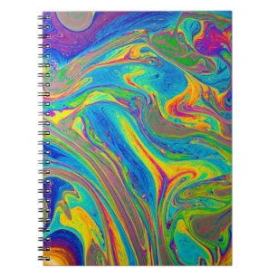 Multicolored painting notebook