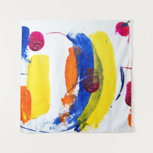 Multicolored painting tapestry