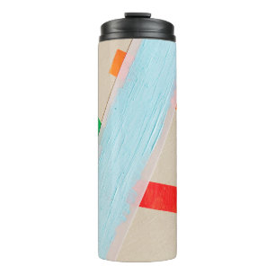 Multicolored paints thermal tumbler