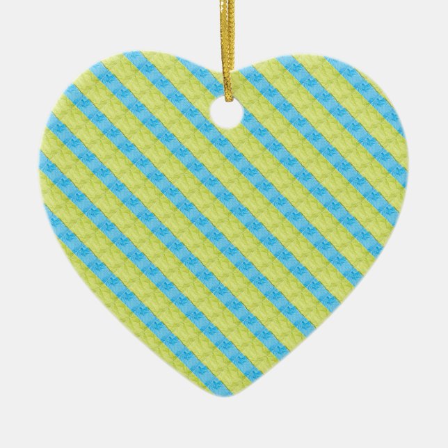 multicolored palettes ceramic tree decoration (Front)