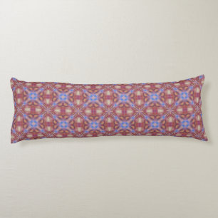 Multicolored Pastel Shade Seamless Tile Pattern Body Cushion