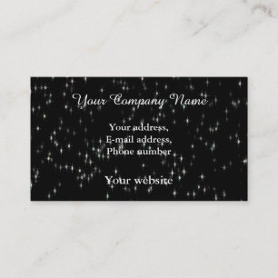 Multicolored pastel stars / black background business card