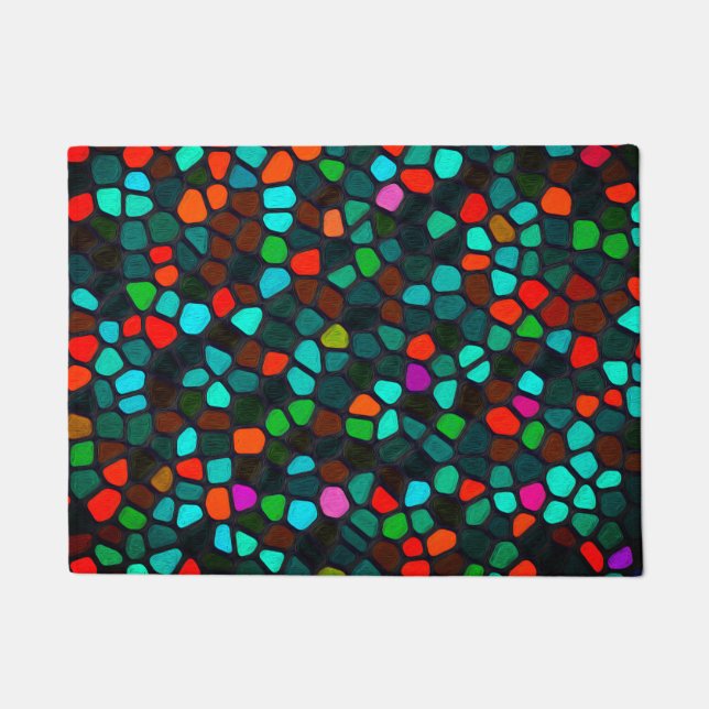 Multicolored Pattern Doormat (Front)