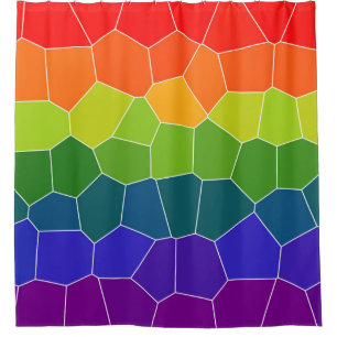Multicolored Pattern Shower Curtain