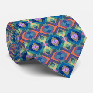 Multicolored Pattern Tie