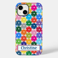 Multicolored Pickleball iphone 14