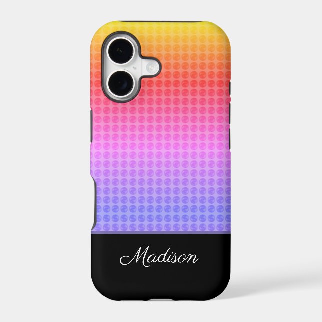 Multicolored Polka Dots  (Back)