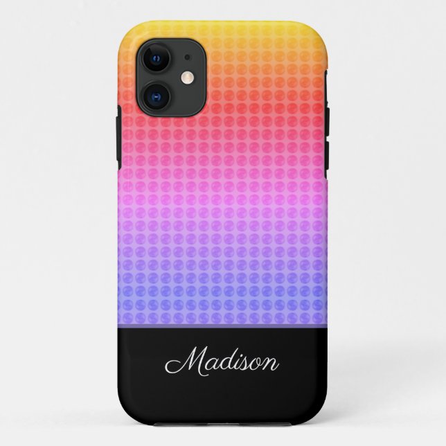 Multicolored Polka Dots  Case-Mate iPhone Case (Back)