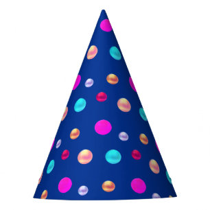 Multicolored Polka Dots Party Hat