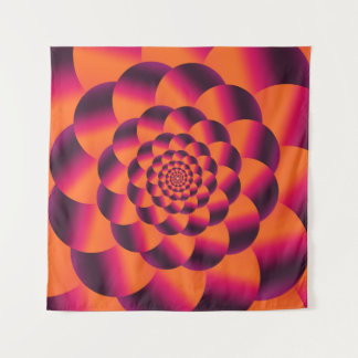 Multicolored psychedelic background, funky vortex  tapestry