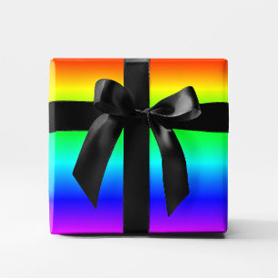 Multicolored Rainbow Ombre Wrapping Paper