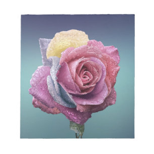 Multicolored Rose Notepad