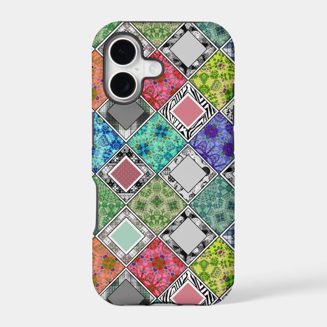 Multicolored , rustic , patchwork , patches   (Back)