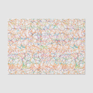 Multicolored Scribbles Tissue Paper