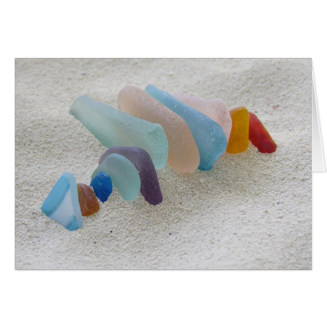 Multicolored Sea Glass Kabob (Front Horizontal)