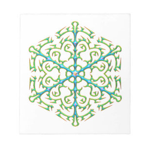 Multicolored Snowflake 1 Notepad