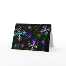 multicolored snowflakes christmas holiday design