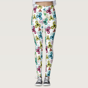 Multicolored spinners leggings