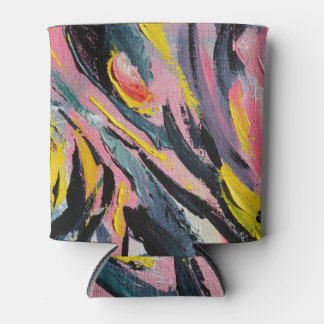 Multicolored Spring Festival texture. Can Cooler