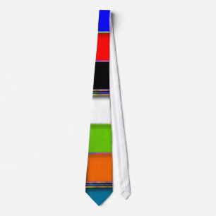 Multicolored Square Patterned Tie Custom
