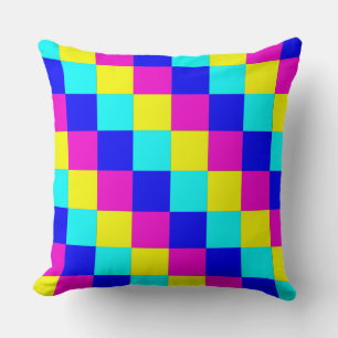 Multicolored Squares 4 Cushion
