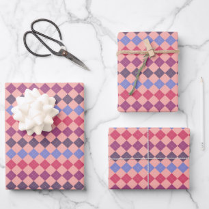 Multicolored Squares Wrapping Paper Sheet