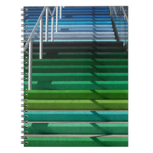 Multicolored stairs notebook