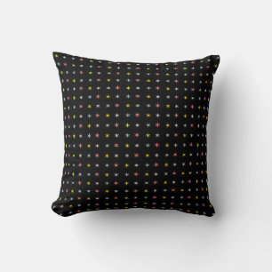 Multicolored Star Pattern Cushion