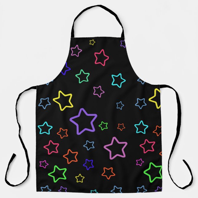 Multicolored Starry Night Apron (Front)