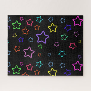 Multicolored Starry Night Jigsaw Puzzle