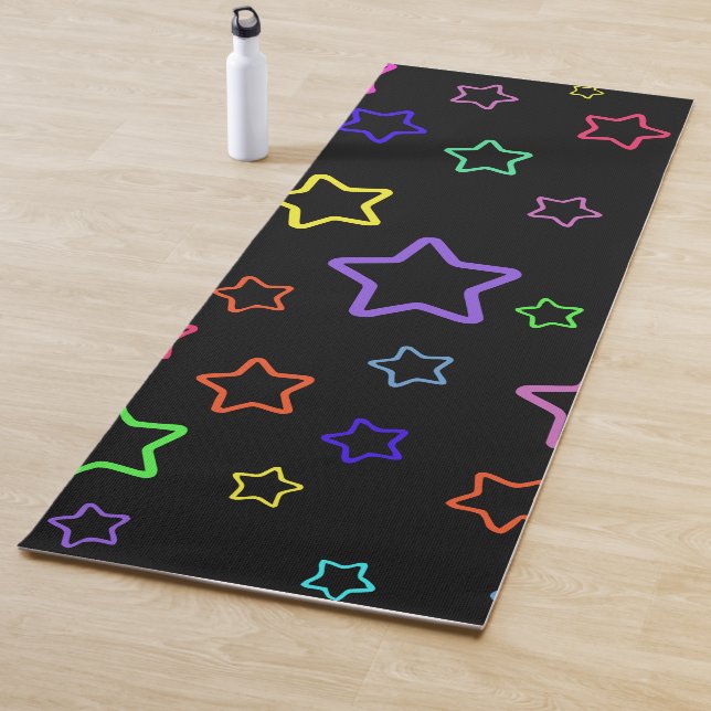 Multicolored Starry Night Yoga Mat (In Situ)