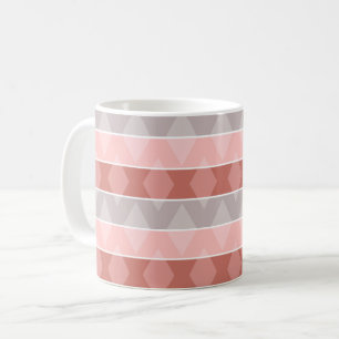 Multicolored striped geometric retro pattern coffee mug
