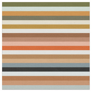 Multicolored Striped Pattern Fabric