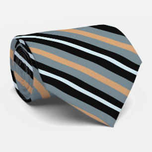 Multicolored Striped Pattern  Tie