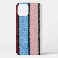 Multicolored Striped Wool: Fabric Texture.
