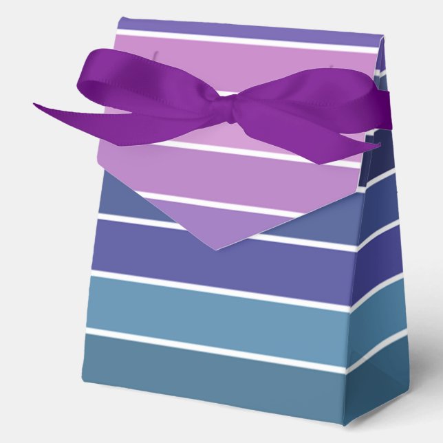 Multicolored Stripes Favour Box (Front)