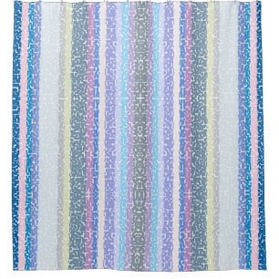 Multicolored Stripes Shower Curtain