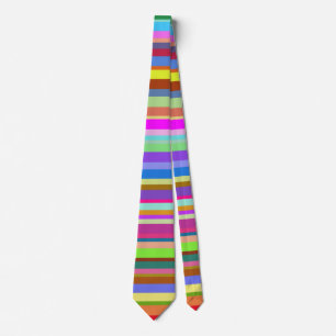 Multicolored Stripes Tie
