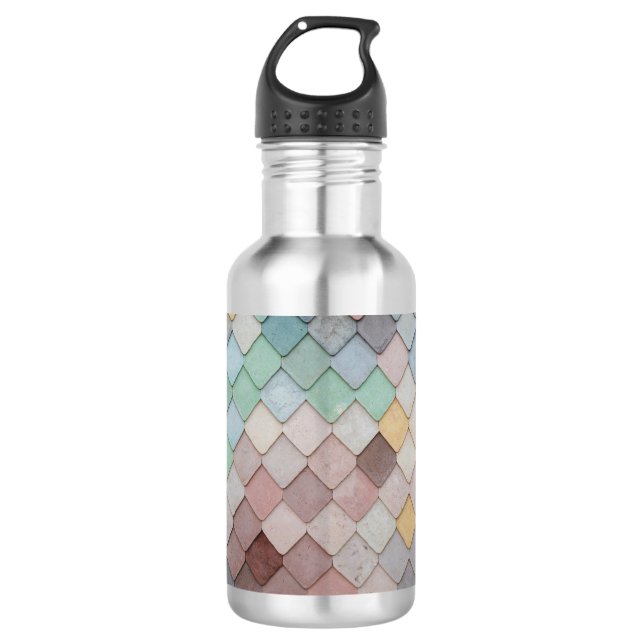 Multicolored Tiles 532 Ml Water Bottle (Front)
